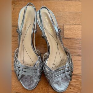 Kate Spade strappy kitten heels